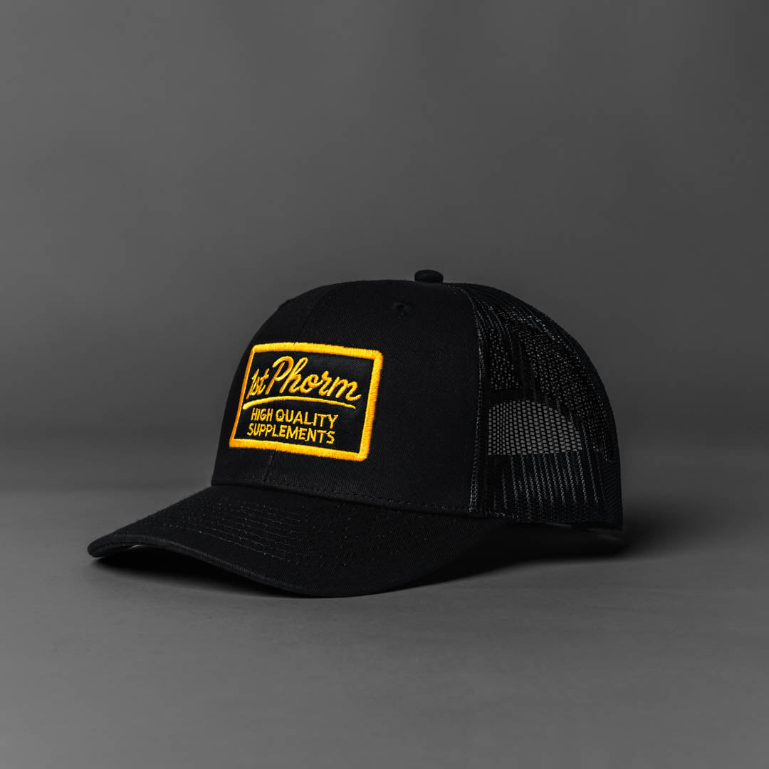1stPhorm_Apparel_Accessories_SnapBack_QualityScriptSnapback_Black_0003_1